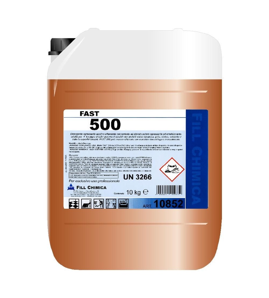 DET/FC FAST 500 DETERGENTE ALCALINO SGRASSANTE - TANICA 10KG         